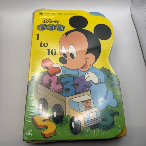 Vintage Disney Snow White Pooh Mickey Donald Golden Sturdy Shape Book LOT 4 New - Picture 2 of 9